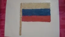 Майстер-клас «Український прапор із рису та сочевиці» рису