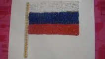 Майстер-клас «Український прапор із рису та сочевиці» майстер-клас
