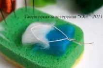 Майстер-клас з валяння квітки плюмерії на каркасі – Ярмарок Майстрів каркасі