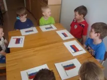 Майстер-клас «Український прапор із рису та сочевиці» український