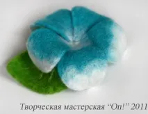 Майстер-клас з валяння квітки плюмерії на каркасі – Ярмарок Майстрів майстер-клас