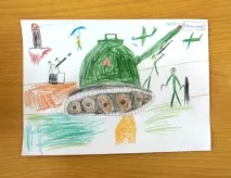 Майстер-клас з ізодіяльності «Малюємо військові машини» малюємо