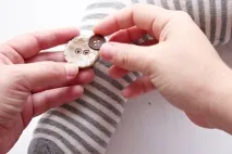 Виріб для дітей конячка на паличці виріб