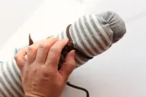 Виріб для дітей конячка на паличці конячка