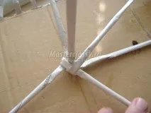 Вироби з газетних трубочок палички