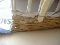 Вироби з газетних трубочок Тепер
