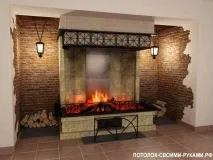 Підлога для передкамінної зони передкамінної