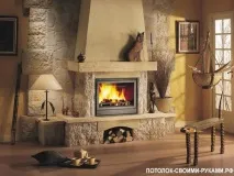Підлога для передкамінної зони передкамінної