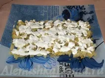 Салат футбольний, рецепт з фото, покроковий Викласти