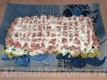 Салат футбольний, рецепт з фото, покроковий покроковий