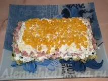 Салат футбольний, рецепт з фото, покроковий Викласти