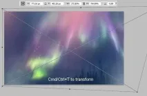Північне сяйво в горах · «Світ Фотошопу» північне
