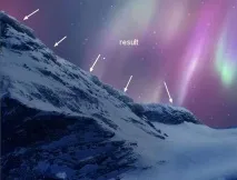 Північне сяйво в горах · «Світ Фотошопу» світ