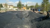 Укладання плівки для ставка, VastLand ставка