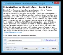 Управління нотатками в CintaNotes, Просто і швидке Windows-додаток для нотаток cintanotes