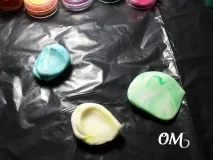 Гілочки плюща з холодної порцеляни плюща