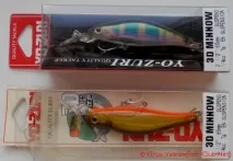 Воблери YO-ZURI 3DS Shad F958-F957 та 3D Minnow F621-F622 подібності та відмінності воблери