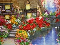 Вишивка стрічками Ірини Нестерович, Затишок та тепло мого будинку ірини