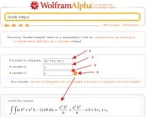 WolframAlpha українською Калькулятор подвійних інтегралів у Wolfram, Alpha українською