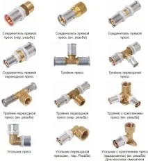 Фітинги для мідних труб опалення, водопроводи та газопостачання фітинги