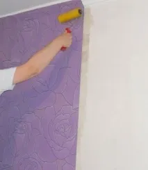 Фіолетові шпалери інструкція із застосування, покриття з квітами, малюнком, відео та фото фіолетові