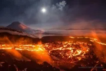 Виверження вулкана Толбачик на Камчатці вулкана