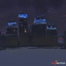 Як намалювати Пристань пристань