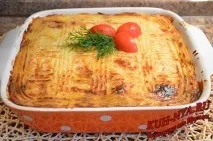 Картопляна запіканка з баклажанами - Збірник кулінарних рецептів запіканка