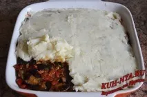 Картопляна запіканка з баклажанами - Збірник кулінарних рецептів баклажанами