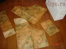 Майстер-клас Декупаж за допомогою обгорткового крафт-паперу декупаж