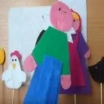 Настільний чи пальчиковий театр Курочка Ряба пальчиковий