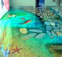 Наливні підлоги 3d та графічні підлоги графічні