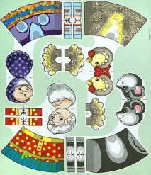 Настільний чи пальчиковий театр Курочка Ряба пальчиковий