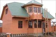 Облицювання будинку з бруса зовні цеглою цеглою