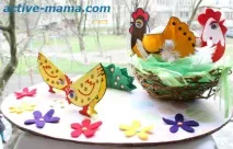 Великодня композиція своїми руками, Активна мама композиція
