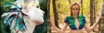 Сережки пір’я Прикраси