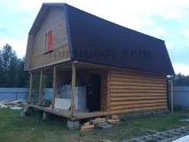 Зруб лазні з колоди зруб