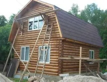 Зруб лазні з колоди зруб