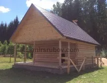 Зруб лазні з колоди зруб