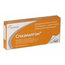 Спазмалгон від головного болю ефективність, інструкція із застосування таблеток спазмалгон