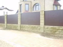 Будівництво паркану з безсіра фото і відео безсіра