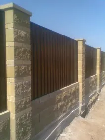 Будівництво паркану з безсіра фото і відео паркану