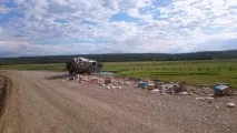 У Якутії - КамАЗ - розкроїв позашляховик, як консервну банку якутії