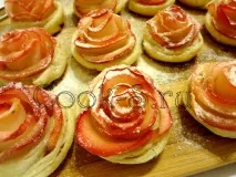 Яблучні трояндочки - Покроковий рецепт з фото, Десерти трояндочки
