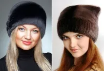 Жіночі норкові шапки – модні моделі з вушками, помпоном шапки