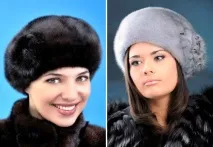 Жіночі норкові шапки – модні моделі з вушками, помпоном моделі