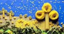 Аплікації з макаронів, 33 надихаючі фото ідеї аплікацій з макаронів для дітей фото