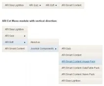 Анімоване меню для Joomla - Ari Ext Menu - Модулі Joomla меню