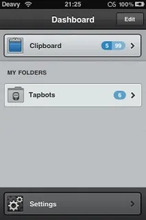 Pastebot. Менеджер буфера обміну для iPhone менеджер