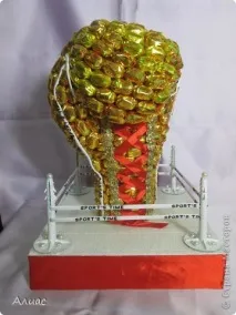 Боксерська рукавиця з цукерок (міні майстер-клас), Країна Майстрів. цукерок